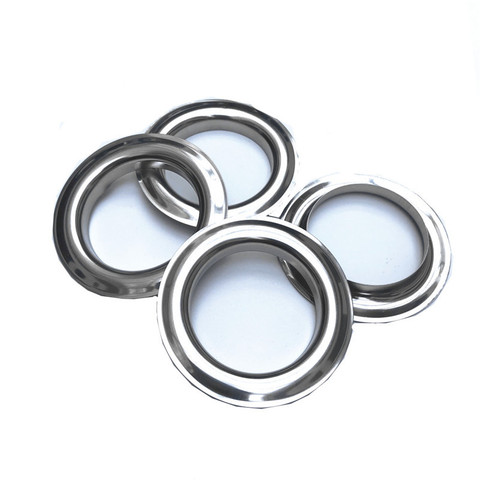 Factory Direct Sales Silver Metal Rings for Curtain Grommet Hanging Curtain Metal Eyelets Accessories CP001T2 ► Photo 1/6