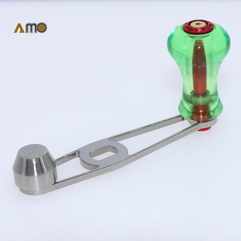 AMO DIY Fishing Lure Titanium alloy single handle With knob Fishing Reel Handle Fishing Rocker suit for Ab u and Dai wa Reel ► Photo 1/6