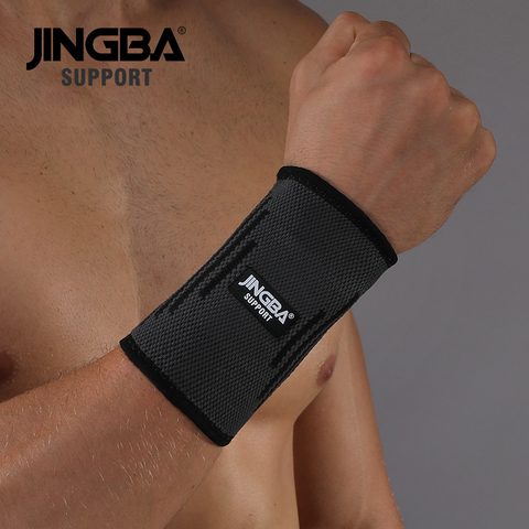 JINGBA SUPPORT 1PCS Nylon Wristband Support Fitness Bandage Wrist Support Protective gear wrist band men Tennis Badminton Brace ► Photo 1/6