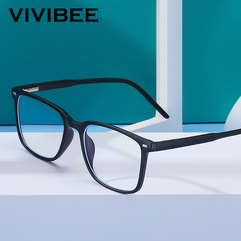 2022 Trending Blue Light Blocking Men's Glasses Gaming TR90 Matte Black Anti Ray Eyeglasses Women Transparent Fashion Eyewear ► Photo 1/6