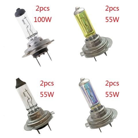 2Pcs H7 55W/100W 12V 3500-4500k Xenon Gas Halogen Headlight White Light Lamp Bulbs Car Lights Exterior Auto Light Car Styling ► Photo 1/6