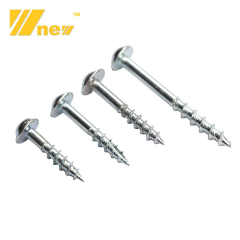100pcs Woodworking Antirust Oblique Hole Self-tapping Screws High Strength Galvanized Nails for Pocket Hole Jig ST4-25 ST4-38 ► Photo 1/6