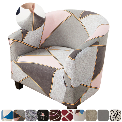 Printed Elastic Sretch Bathtub Sofa Cover Armchair Seat Spandex Slipover Protector Washable Dustproof Home Chair Decoration ► Photo 1/6