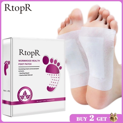 1 Box Wormwood Health Body Detox Foot Patch Effective Improve Sleep Quality Organic Detox Beauty Slimming Feet Cleansing Patch ► Photo 1/6