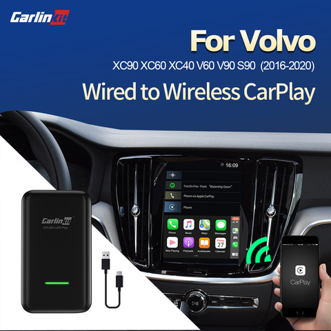 Carlinkit 2.0 CarPlay Wireless Activator for Volvo XC90 XC60 XC40 S90 S60 V90 V60 2016-20 Carplay2Air Adapter USB Dongle AriPlay ► Photo 1/6