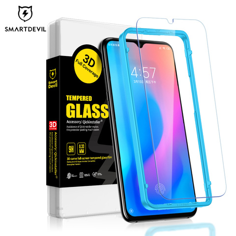 SmartDevil Tempered Glass  for Xiaomi 9 Pro 9 Lite Screen Protector for Xiaomi 10 Lite 8 Lite 2.5D Curved Anti Blue Light 2 Pcs ► Photo 1/5