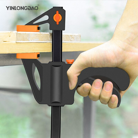 2PCS 4/6/8/10/12 Inch Clip  Release Speed Squeeze Wood Working Work Bar F Clamp Clip Kit Spreader Gadget Tools DIY Hand Tool ► Photo 1/6