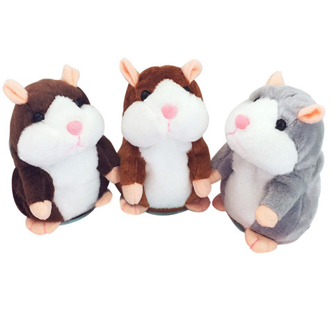 15cm Lovely Talking Hamster Pet Plush Toy Speak Talk Sound Record Repeat Stuffed Interactive Toys Educational Toys For Children ► Photo 1/6