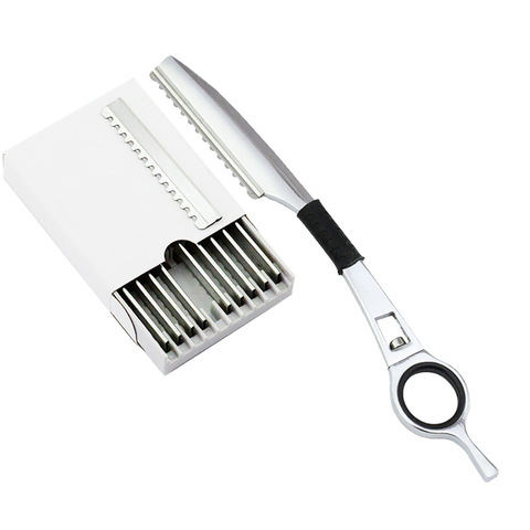 univinlions thinning razor blade straight salon hairdressing razor stick hair cutter rotary barber hair cutting knife thinner ► Photo 1/6