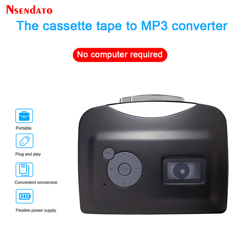 Portable Ezcap230 USB Cassette Signal Converter Tape to MP3 Music Recorder Cassette Player Converter for USB Flash free Driver ► Photo 1/6
