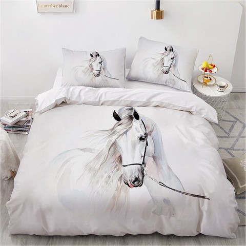 Horse Bedding Set 3d Custom Design, What Is A Twin Size Duvet Cover