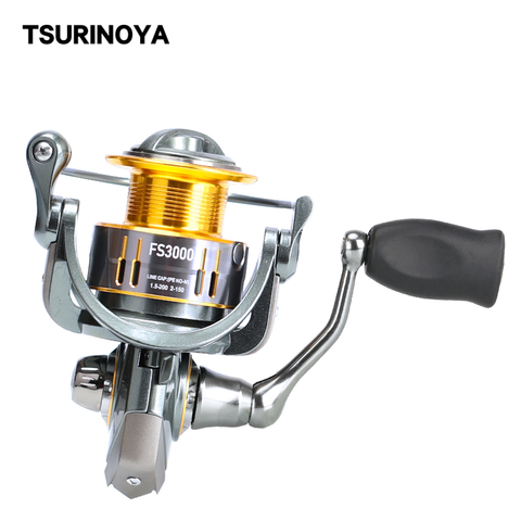 TSURINOYA FS 500-5000 Spinning Reels Metal Spool Lure Fishing Reel 5.2:1 Saltwater Carp Spinning Wheel Molinete Peche Para Pesca ► Photo 1/6