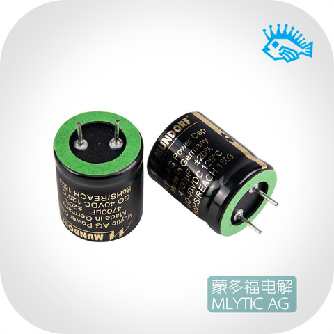 1pcs Germany Mundorf MCAP MLYTIC AG Filtered Audio Electrolytic Capacitor HiFi Fever DIY 40V/63V 2200/3300/4700/6800/10000uF ► Photo 1/1