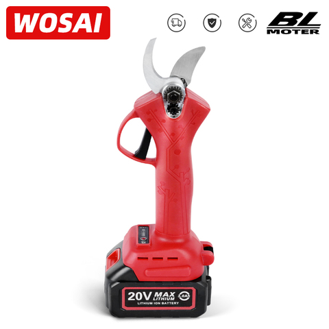 WOSAI MT-Series 20V Brushless Electric Scissors Cordless Pruning Shear Rechargeable Scissors Fruit Tree Bonsai Pruner Power Tool ► Photo 1/6