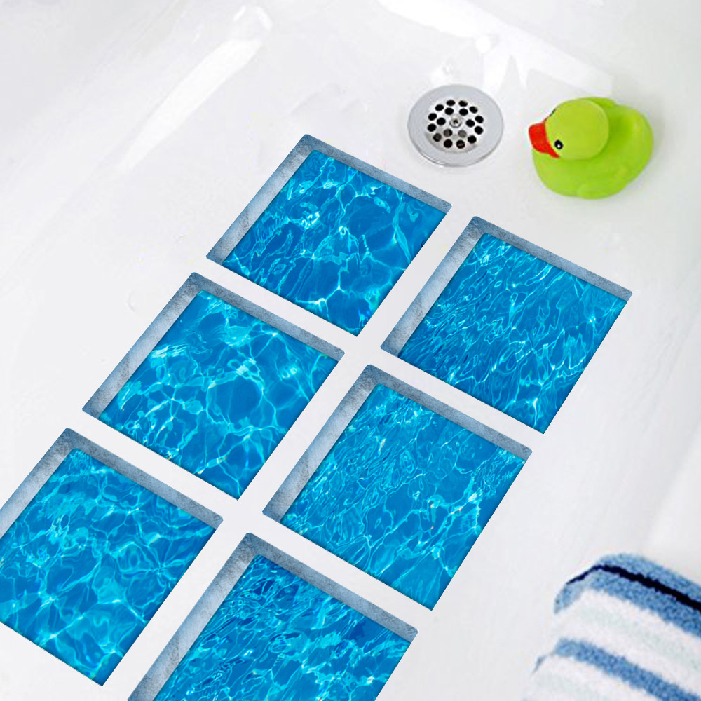 6pcs Non Slip Decal Sticker Bathtub Safety Shower Bath Tub Bathroom Home Decor 