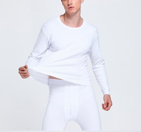 Thermal Underwear Sets Men Cotton Thermo Underwear Long Johns Winter Clothes Men Thick Thermal Clothing Solid Drop Shipping ► Photo 1/6