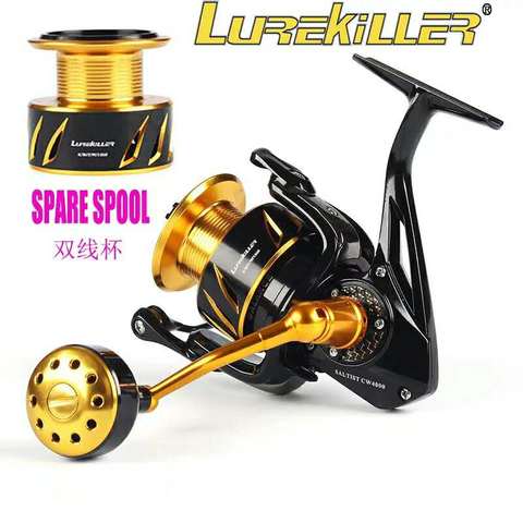 Lurekiller Saltist CW3000- CW10000 Spinning Jigging Reel Spinning reel Double spools 10BB Alloy reel 35kgs drag power ► Photo 1/4