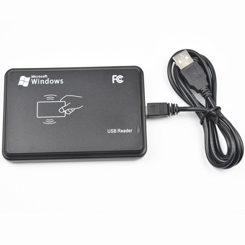 13.56MHz Black USB Proximity Sensor Smart rfid NFC Card Reader no need driver ► Photo 1/4