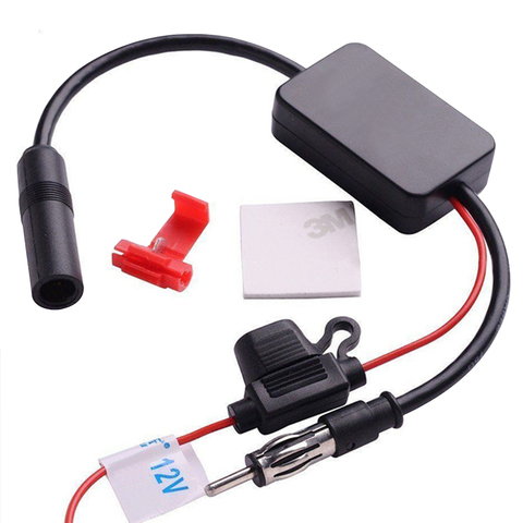 Universal 12V Auto Car Radio FM Antenna Signal Amp Amplifier Booster For Marine Car Vehicle Boat 330mm FM Amplifier ► Photo 1/5