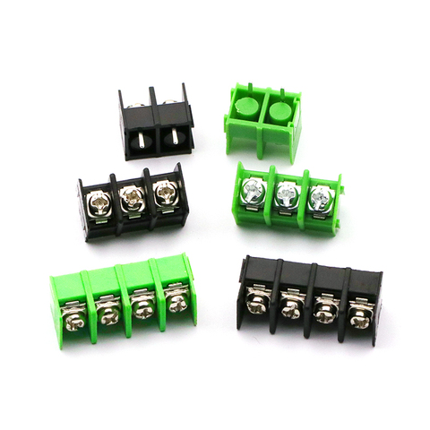 20PCS/lot 7.62mm KF7.62 - 2P 3P 4P MG762 Can be spliced Screw Terminal Block Connector Black Green 7.62mm Pitch ► Photo 1/3