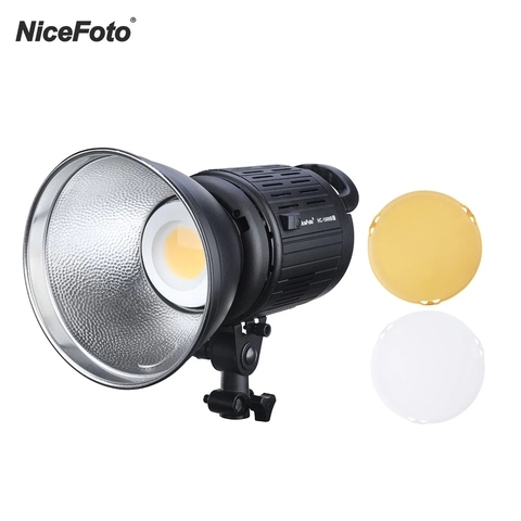 Nicefoto HC-1000BII 100w 3200k/5500k CRI95+ Daylight Cob Led Video Light Bluetooth+2.4g Remote Control with Color Filters ► Photo 1/6