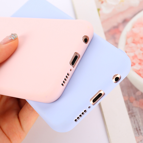 Candy Color Soft Case Cover for Huawei P20 P30 P10 P9 P8 Lite 2017 P Smart Plus Z 2022 Mate 9 10 20 30 Lite Pro Coque Funda ► Photo 1/6