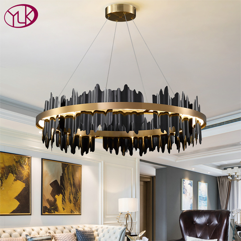 Modern led chandelier for living room round hanging lamp luxury home decoration light fixtures dining room bedroom led lighting ► Photo 1/6