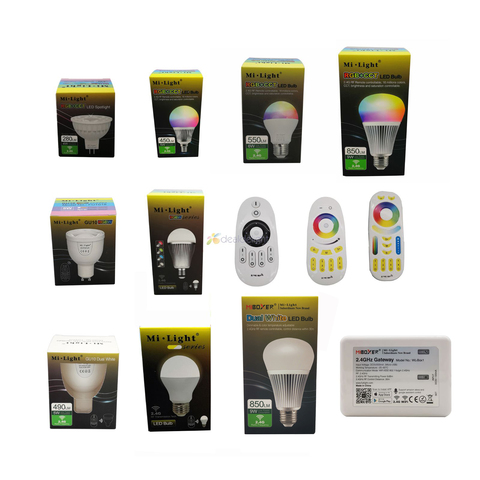 Milight 2.4G Led Bulb MR16 GU10 E14 E27 Led Lamp 4W 5W 6W 9W 12W CCT RGBW RGBWW RGB+CCT Led Light Wireless Wifi Remote Control ► Photo 1/6