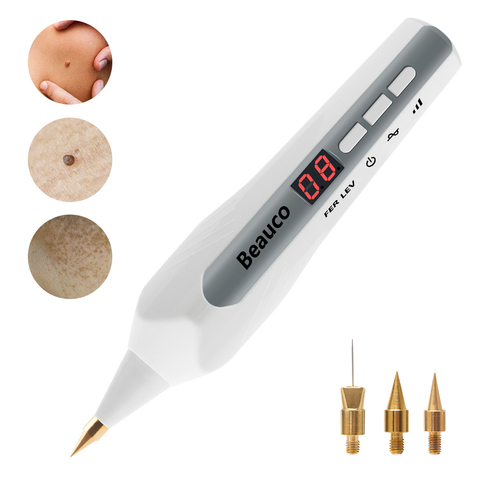 New LCD 9 Level Laser Plasma Pen Freckle Remover Wart Tattoo Skin Tag Mole Removal Pen Portable Home Salon Face Beauty Tools ► Photo 1/6