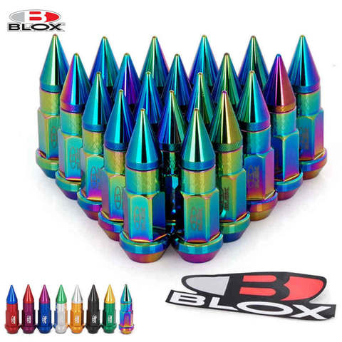 20PCS/SET Blox Racing Jdm Style 50MM Aluminium Extended Tuner Lug Nuts With Spike For Wheels Rims M12X1.25 / M12X1.5 BLOX750DJT ► Photo 1/6
