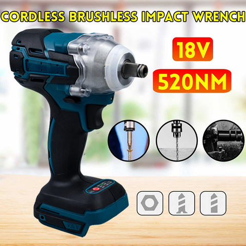 Function 2 IN 1 Brushless Electric Wrench Impact Wrench Electric Screwdriver Socket Without Battery Accessories Electric Wrench ► Photo 1/6