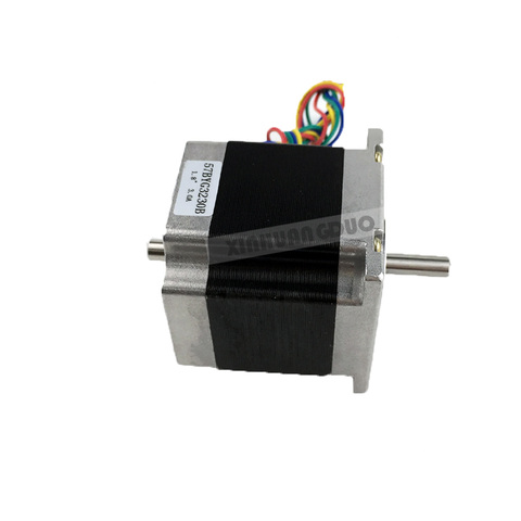 Nema23 Dual Shaft CNC Stepper motor 57x56 NEMA 23 stepper motor D=6.35mm 3A 1.26N.m double shaft stepping motor 180Oz-in ► Photo 1/5