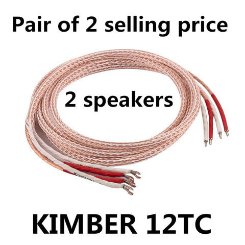 Kimber Kable12TC fever speaker cable rhodium-plated plug 2 in 2 out main speaker cable amplifier amplifier cable ► Photo 1/6