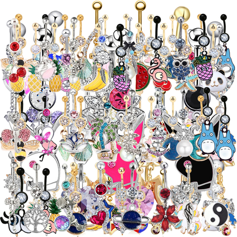 1PC More 1000 different designs belly rings , Piercing Navel Body Piercing Jewelry ► Photo 1/2
