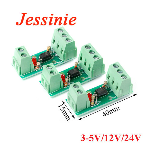 1 Channel Way Optocoupler Isolation Module PC817 EL817 3V-5V 12V 24V Photoelectric Isolator Rail Holder PLC Drive Motor Board ► Photo 1/6