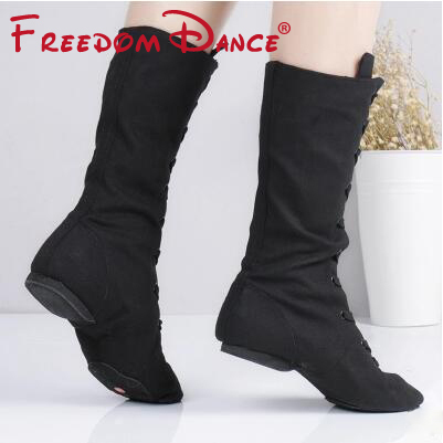 Quality Cloth High Jazz Dance Boot Stage Dance Boots Girls Women Performance Shoes White Green Training Shoes Hip-hop Sneakers ► Photo 1/6