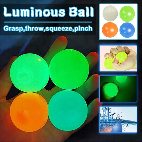 Stick Wall Ball Sticky Ball Catch Throw Ball Glob Novelty For Kids Boys Girls In ► Photo 1/6
