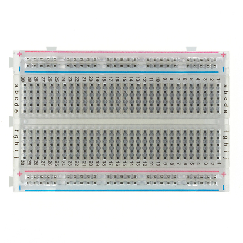 Transparent mini bread board / breadboard 8.5CM x 5.5CM 400 holes DIY ► Photo 1/3