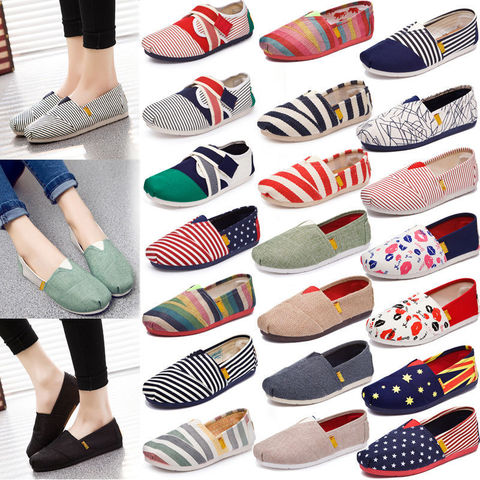 Spring Summer Women Casual Flats Lazy's Espadrilles Canvas Shallow Loafers Comfortable Breathable Light Unisex Couple Shoes 2022 ► Photo 1/6