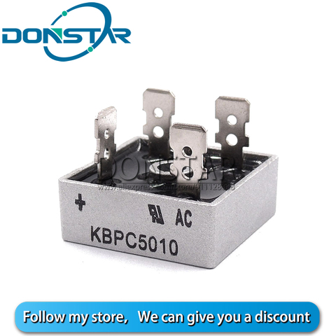 2PCS KBPC5010 KBPC 5010 50A 1000V AC Bridge Rectifier Diode New And Original ► Photo 1/1