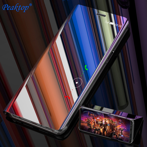 Smart Mirror Case For Huawei Nova 3 3E 3i 2i Lite Y5 Y6 Y7 Y9 Prime 2022 Flip Cover For Honor V10 8 9 10 Lite 7C 7A Pro 7S Play ► Photo 1/6