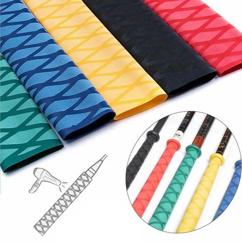 Non-slip Heat Shrink Wrap Tubing Fishing Rod DIY 5 colors 1M Handle Insulation Waterproof Racket Handle Grip15mm-30mm ► Photo 1/6