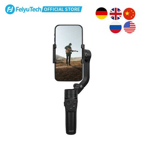 FeiyuTech OFFICIAL Vlog Pocket 2 Handheld Smartphone Gimbal Stabilizer selfie stick for iPhone 12 11 XS  Samsung S20 FE Xiaomi ► Photo 1/6