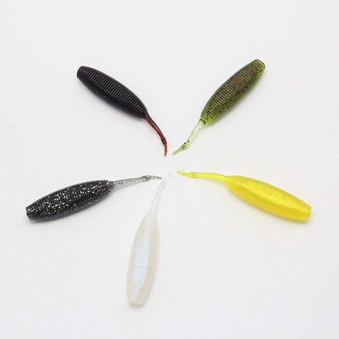 2pcs Floating/Sinking Fishing Soft Lure Artificial Fishy smell Pupa Baits Flying Shad Silicone lures Wobblers Swimbait isca Worm ► Photo 1/5