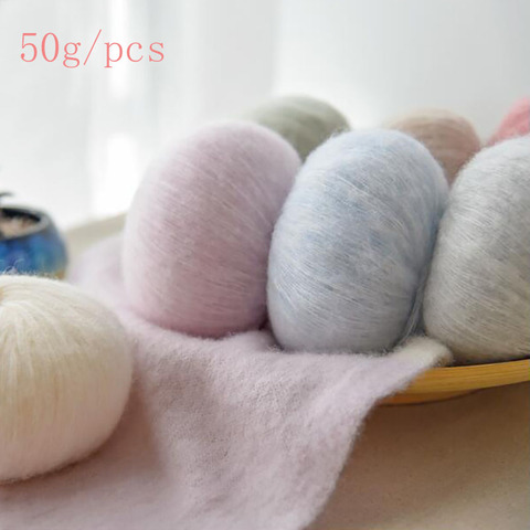 50G Angola Amorous Mohair Yarn Thin Hand knitting baby sweater Soft wool Crochet Yarn For Shawl Scarf Fine Thread ► Photo 1/6