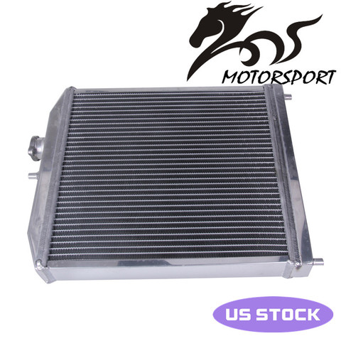 2 Row 42MM Aluminum car auto Radiator for Honda Civic Del Sol 92-00 MT  EG/EK ► Photo 1/1