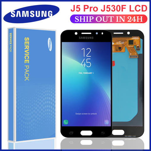 5.2'' Super Amoled LCD For Samsung Galaxy J5 2017 J530 J530F SM-J530F LCD Display Touch Screen Digitizer Assembly Replacement ► Photo 1/6