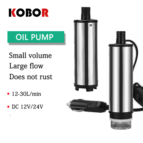 12V/24V 12l/32L/min Dc Electric Submersible mini Pump For Pumping Diesel Oil Water , Fuel Transfer Pump ,oil Suction Pump ► Photo 1/6