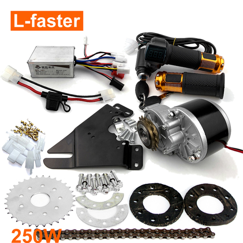 New Arrival 250W Electric Conversion Kit For Common Bike Left Chain Drive Customized For Electric Geared Bicycle Derailleur ► Photo 1/6