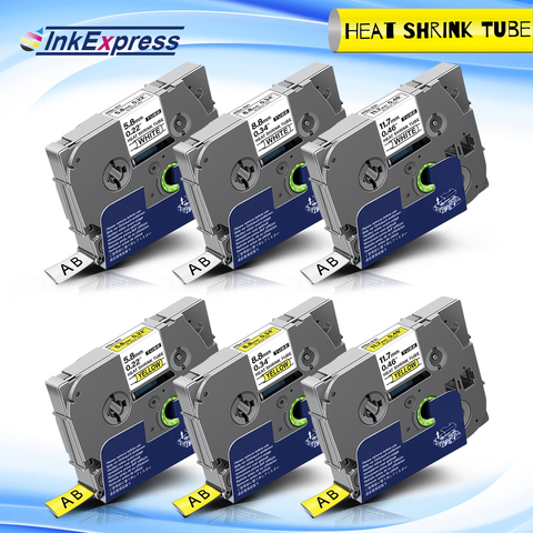 InkExpress Hse 211 Heat Shrink Tube Labels 6mm For Brother Hse-211 Label Tape TZe 231 Tape For Brother P touch Label Maker ► Photo 1/6